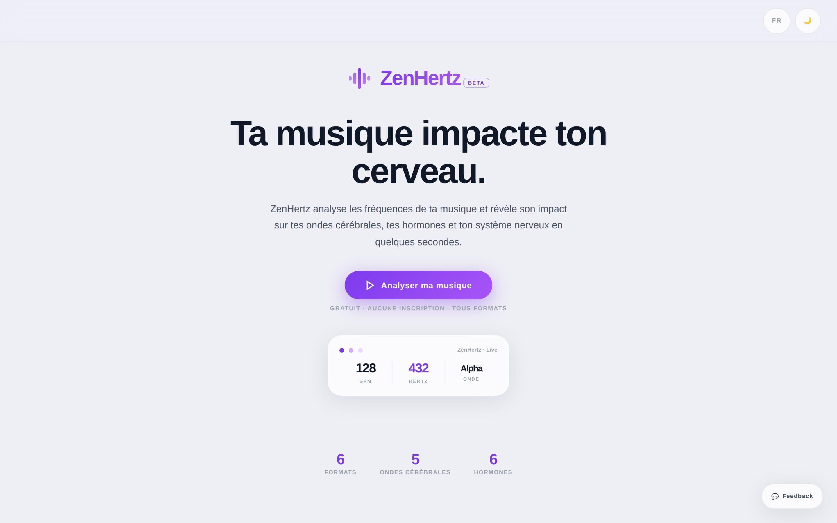 Page d’accueil de ZenHertz